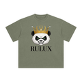 Rulux New Panda Olive Enzyme Washed T-Shirt