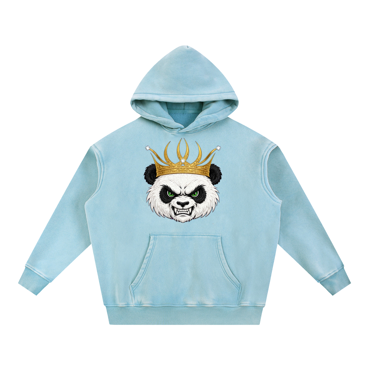 Panda Classic Snow Wash Fleece Oversize Hoodie