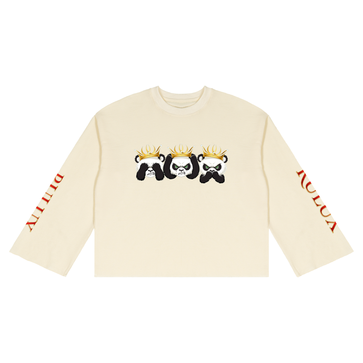 RULUX See , Say, Hear NO Unisex Waffle Raw Edge T-Shirt