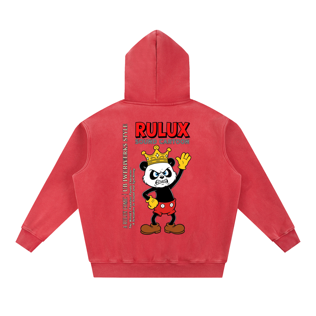 Panda Classic Snow Wash Fleece Oversize Hoodie
