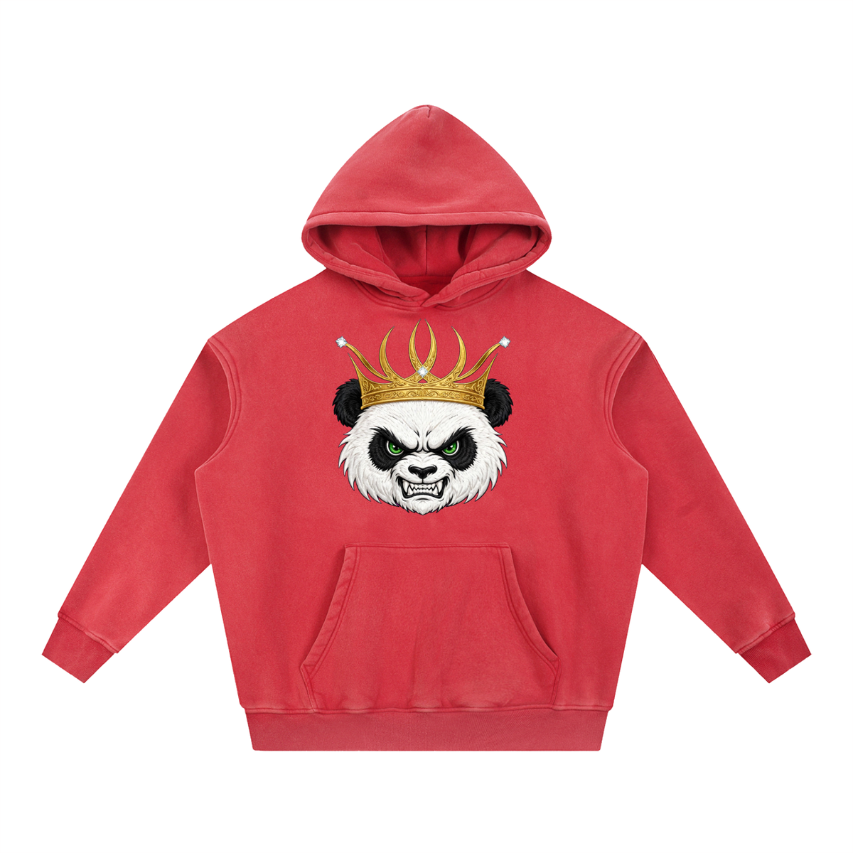 Panda Classic Snow Wash Fleece Oversize Hoodie