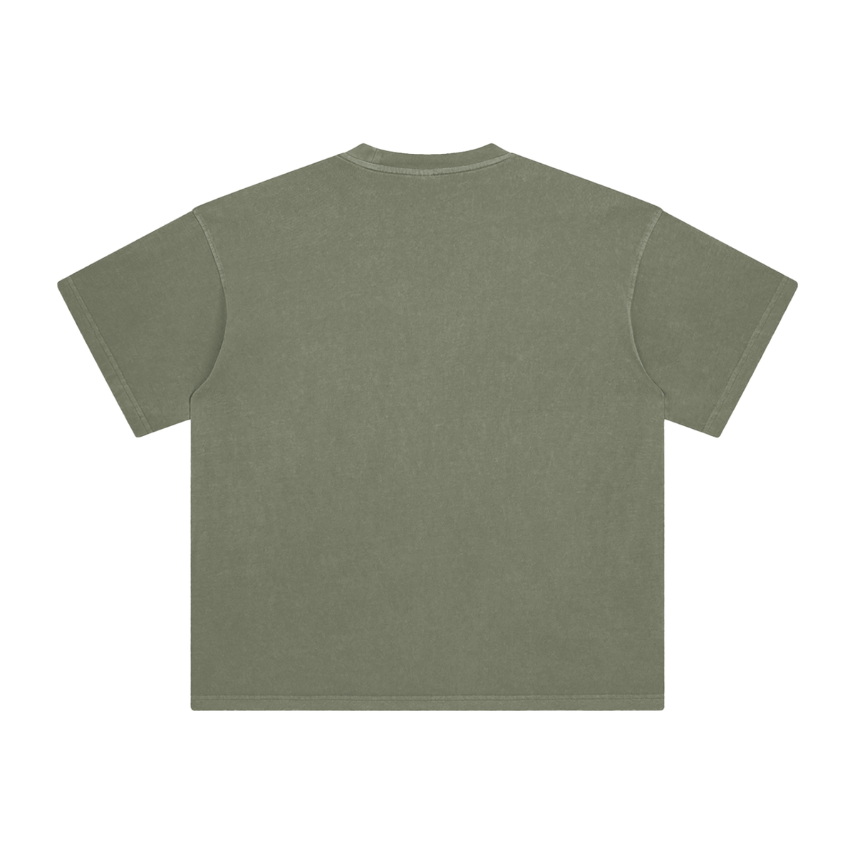 Rulux New Panda Olive Enzyme Washed T-Shirt